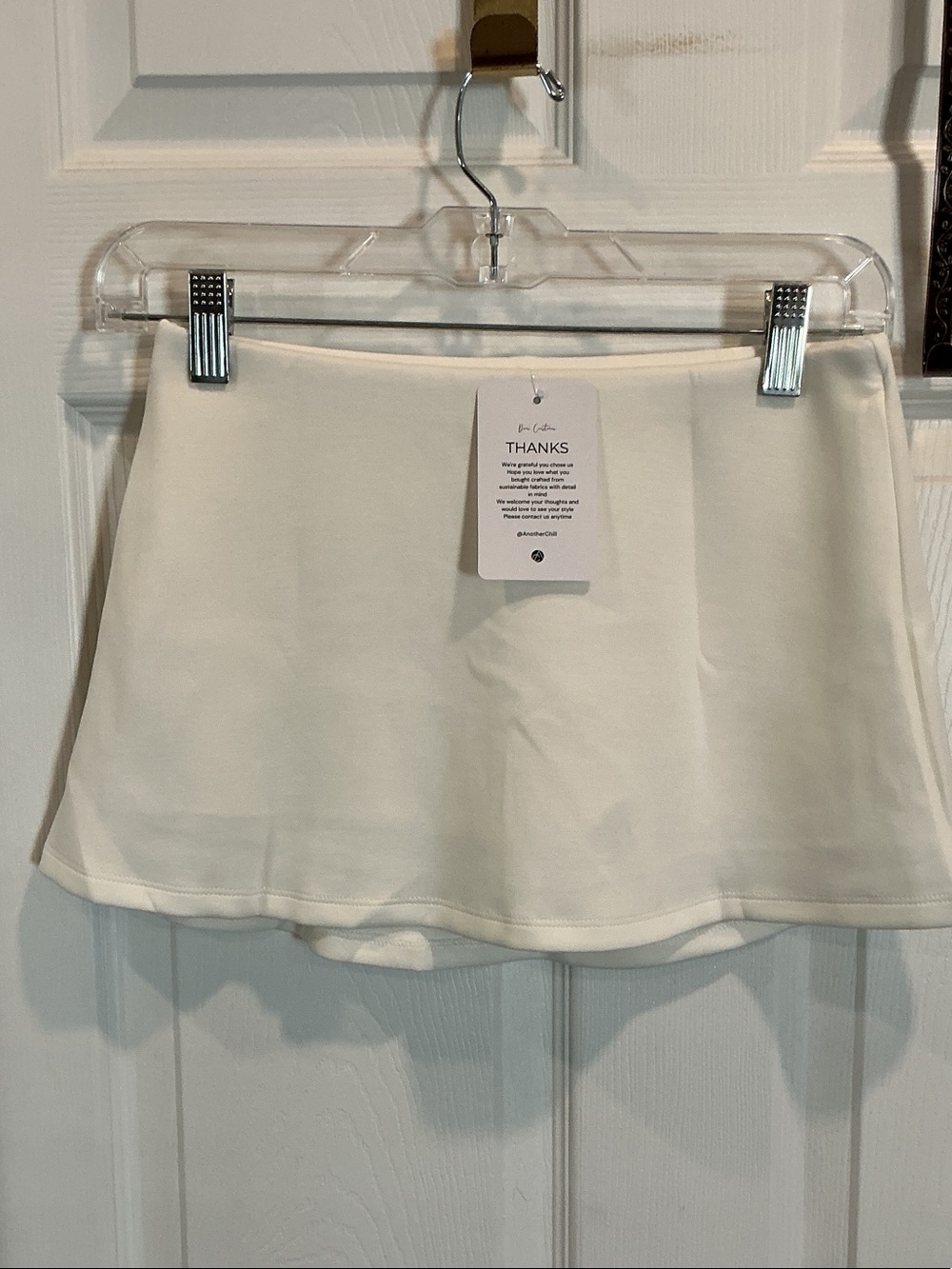 White Athletic Skort NWT